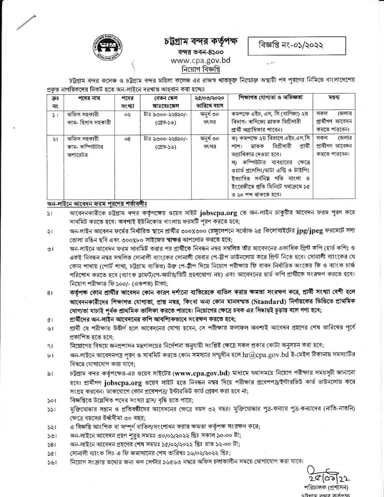 cpa-job-circular-2022-topbdjobs