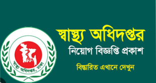 Directorate General Of Health Services DGHS Job Circular 2024