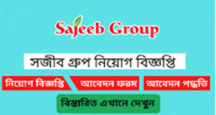 Sajeeb Group Job Circular 2024