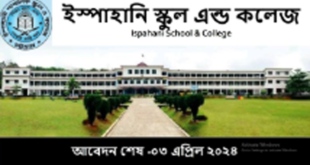 Ispahani Public School and College Job Circular 2024