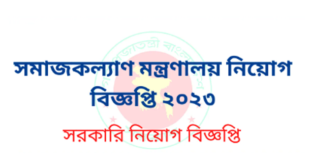 Ministry of Social Welfare Job Circular 2025