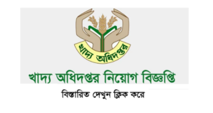 Directorate General of Food DGFood Job Circular 2025